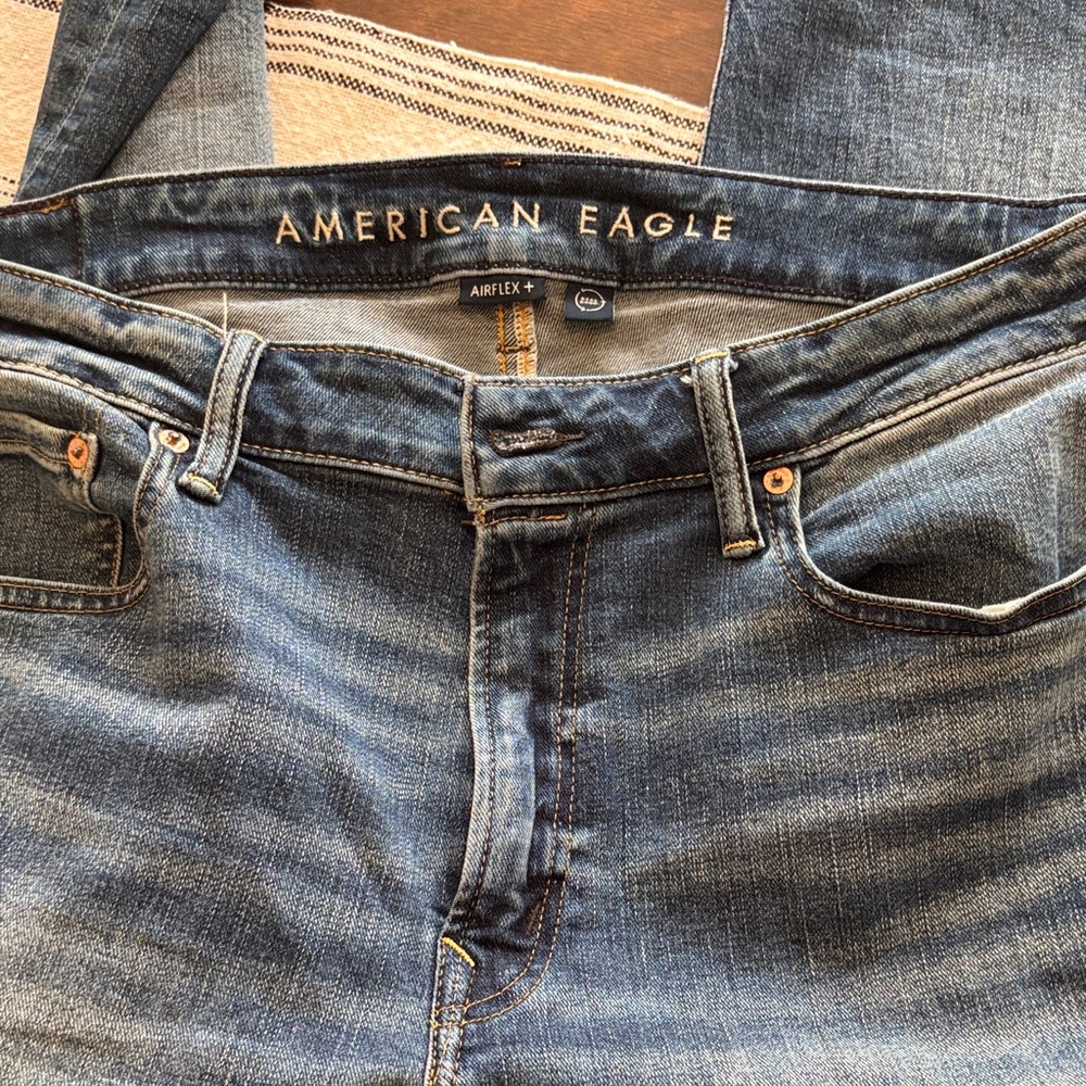 American Eagle Outfitters Air Flex Men's Dark Wash Slim Straight Jeans